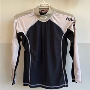 Oakley Biking Cycling Shirt Long Sleeve Black Tan XL